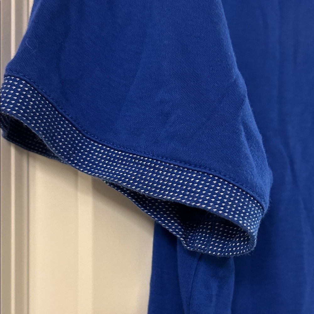 Ted Baker London Cobalt Blue Short Sleeve Shirt - Picture 4 of 5